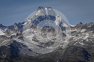 Dramatic Bernese swiss alps as seen from Nufenen Pass, Switzerland