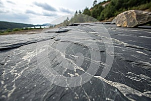 Dramatic Black Charcoal Stone Texture