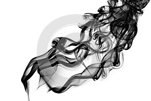 Dramatic black smoke