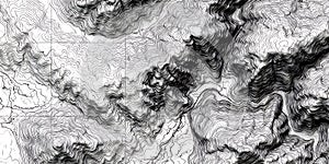 Dramatic Black and White Texture Abstract Art Background