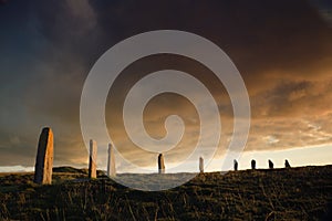 Dramatic brodgar photo