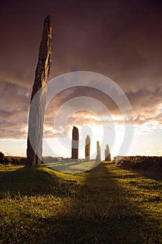 Dramatic brodgar photo