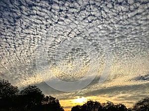 Dramatic cloud formation during Sen setting