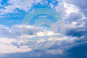 Dramatic cloud sky background