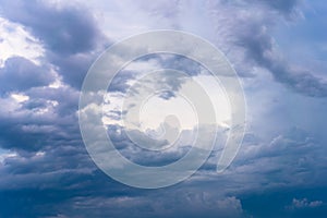 Dramatic cloud sky background Heawy rainy clouds Beautiful cloudscape