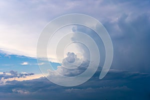 Dramatic cloud sky background Heawy rainy clouds Beautiful cloudscape