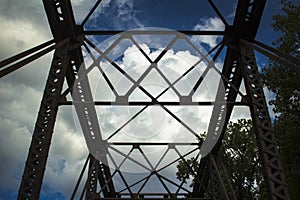 Dramatic Clouds Loom Over Bridge