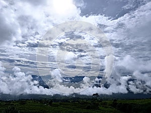 Dramatic Clouds Over Pagar Alam Highlands
