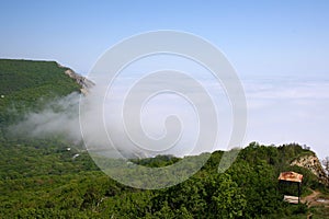 Dramatic clouds in sky