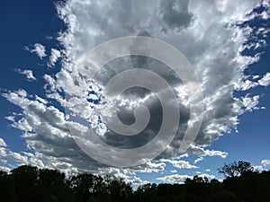 Dramatic Clouds in the Sky on a Windy Day