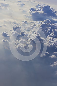 Dramatic cloudscape from above