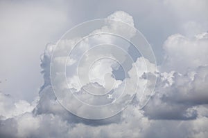 dramatic Cloudscape, blue sky with white clouds.