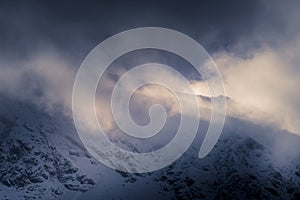 Dramatic cloudscape over High Tatras