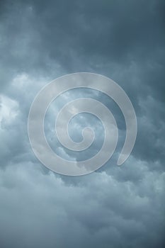 Dramatic cloudscape. Stormy clouds on the sky.