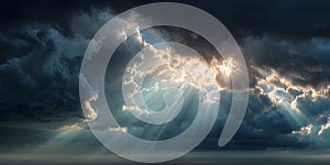 Dramatic Cloudscape A Stunning Panorama of Natures Power