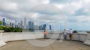 Dramatic Cloudy Sky Over Downtown Chicago