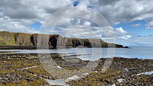 On the dramatic coast nex to Dunnottar Castle.