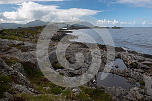 Dramatic coastlines around the Atlantic Road leading you to the edge of the Atlantic ocean