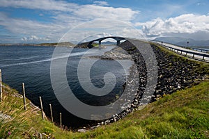 Dramatic coastlines around the Atlantic Road leading you to the edge of the Atlantic ocean