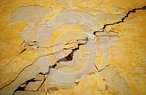 Dramatic cracked wall texture background