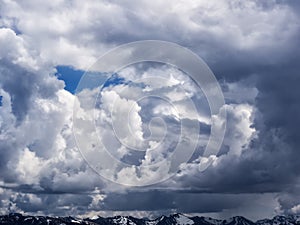 Dramatic cumulus clouds