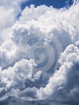 Dramatic cumulus clouds