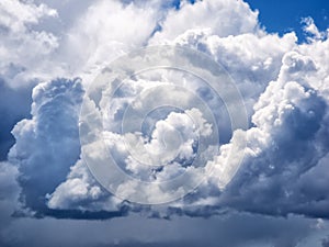 Dramatic cumulus clouds