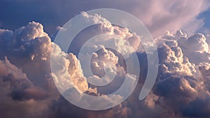 Dramatic Cumulus Clouds Silver Lining Backlit (ai generated)