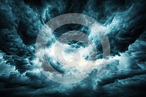 Dramatic Dark Cloudscape: Abstract Stormy Sky