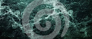 Dramatic Dark Green Ocean Water Texture