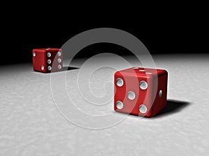 Dramatic dice photo
