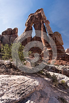 Dramatic Druid Arch within Canyonlands National Park, Utah.