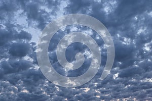 Dramatic evening cloudscape