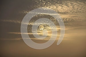 Evenin gSky with Dark Clouds