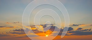 Evening sky sunset background