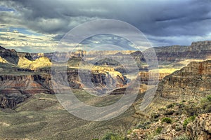 Dramatic Grand Canyon Light