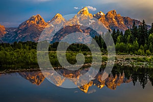 Dramatic Grand Teton Sunrise