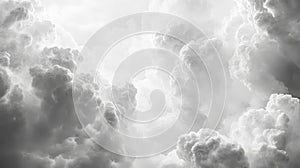 Dramatic Grayscale Cloudscape