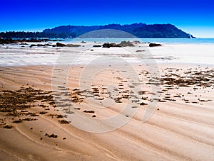 Dramatic Indian beach landscape background