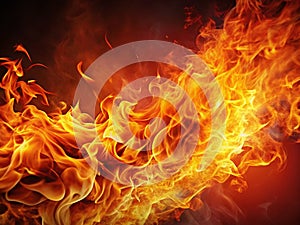 Dramatic Inferno Background for Design Projects LeftAligned Fiery Texture for Website Headers Posters and More