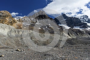 Dramatic landscape along the Icefields Parkway, Canada