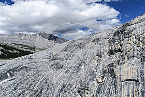 Dramatic landscape along the Icefields Parkway, Canada