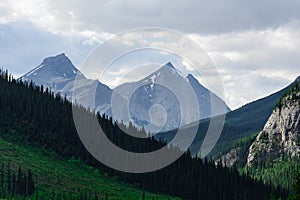 Dramatic landscape along the Icefields Parkway, Canada