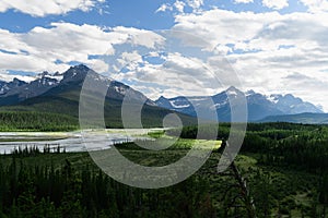 Dramatic landscape along the Icefields Parkway, Canada