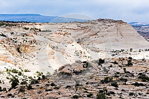 Dramatic landscape of the Grand Staircase-Escalante National Monument along highway 12 in Utah