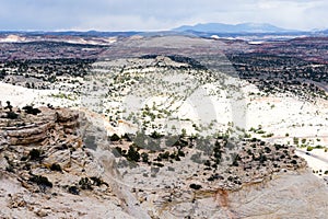 Dramatic landscape of the Grand Staircase-Escalante National Monument along highway 12 in Utah