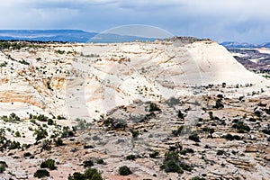 Dramatic landscape of the Grand Staircase-Escalante National Monument along highway 12 in Utah