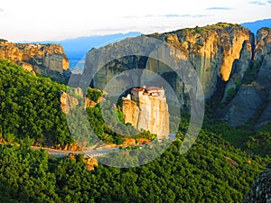 Dramatic landscape at Meteora, Greece