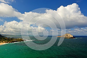 Dramatic landscape of Oahu, Hawaii