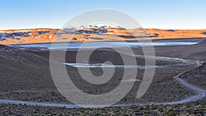 Dramatic landscapes of the mountains of the Cordillera de Lipez, in Sur Lipez Province, Potosi department, Bolivia